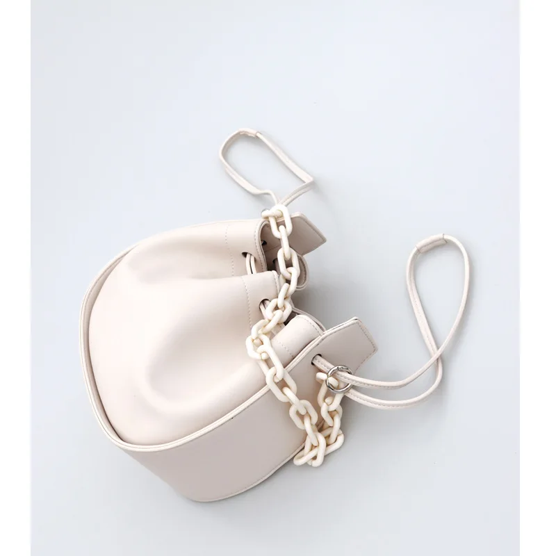 Новинка 2022 стильная сумка-мешок на шнурке черная сумка через плечо из