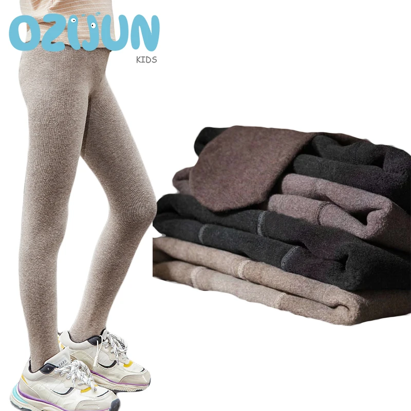 Новое поступление зимние плотные теплые стильные детские шерстяные колготки с