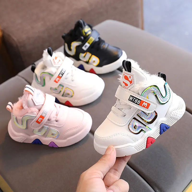 

Children's Shoes Autumn And Winter New Boys' White Shoes Girls Korean Casual Shoes Baby Shoes Tide
