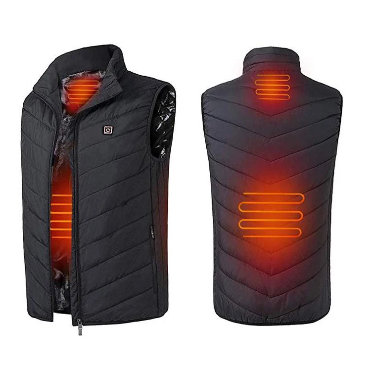 Зимний умный самонагревающийся жилет одежда с хлопковой подкладкой однотонный