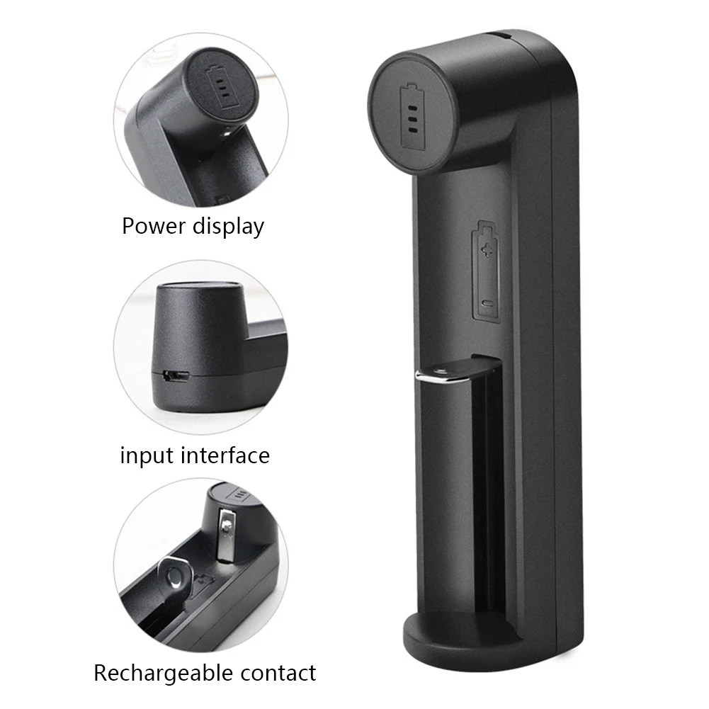 USB зарядное устройство с защитой IC Универсальное для 18650 21700 20700 26650 Li Ion (без