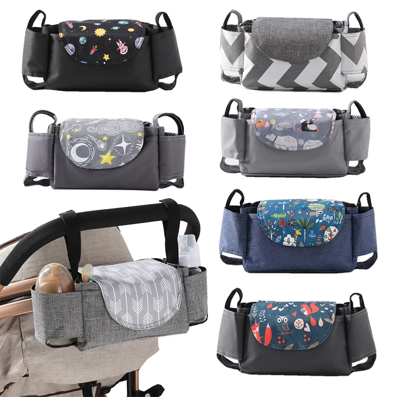 

Baby Stroller Organizer Bag Mummy Travel Diaper Bag Hook Baby Trolley Bag Carriage Stroller Accessories Maternity Nappy Bags