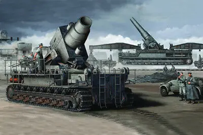 

Trumpeter 00208 1/35 German Karl Mortar Railway Transport Carrier Cannon Model TH06925-SMT6