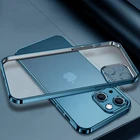 Матовый Прозрачный чехол из ТПУ SGO с гальваническим покрытием для телефона iPhone 13, 12, 11 Pro Max, Mini, XS, XR, X, 8, 7 Plus, SE, 2020, мягкий тонкий Чехол