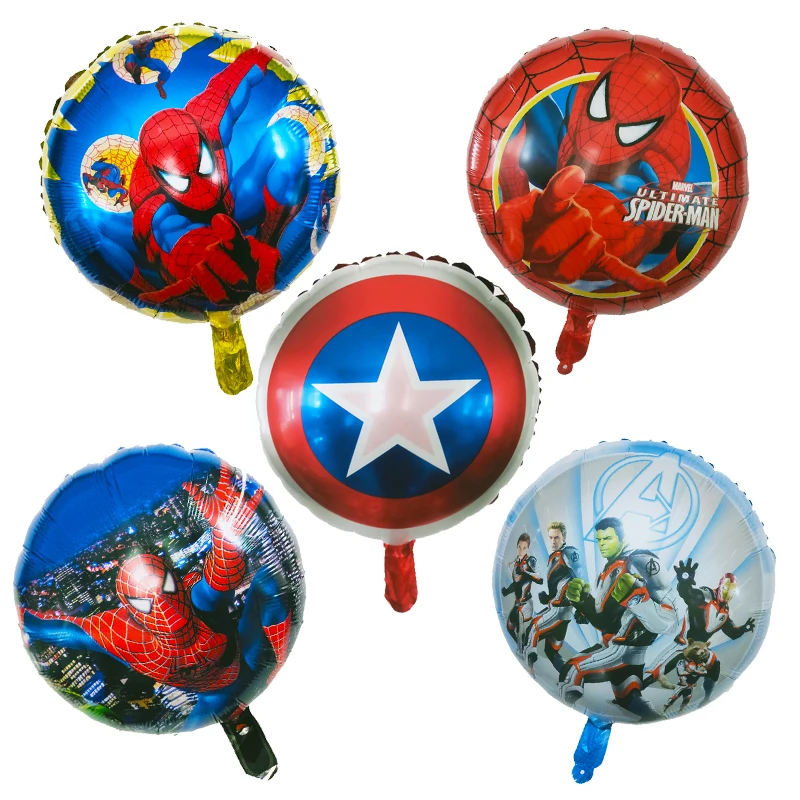 Воздушные шары из фольги Капитан Америка Человек-паук | Дом и сад