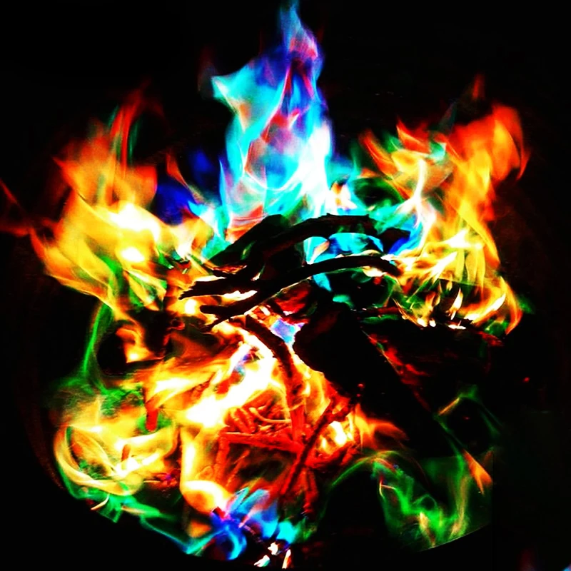 600g Мистический Огонь цветные Magic пламени для костра Костер вечерние камин пламя