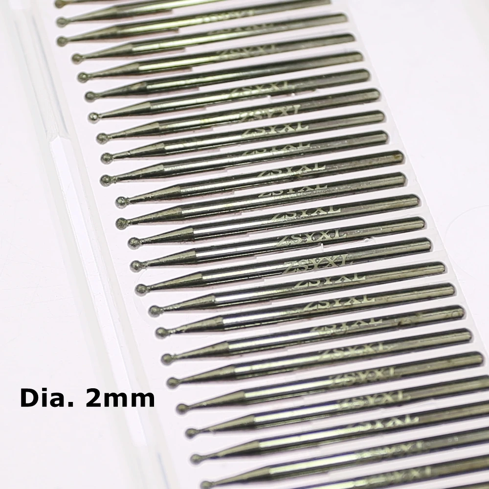 30 шт./кор. диаметр. 2 4 мм шарообразный Алмазный монтаж точечная Шлифовальная