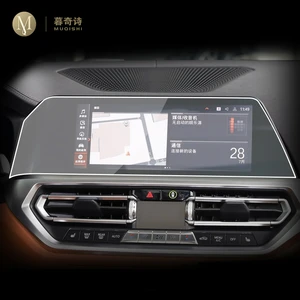 for bmw g22 g23 series 4 2020 2021 car gps navigation protective film lcd screen tpu film screen protector anti scratch interior free global shipping