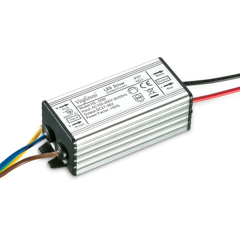 Vogliovoi светодиодный драйвер 100W DC24 36V AC100 260V Алюминий Водонепроницаемый для