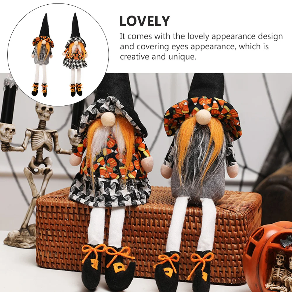 

2pcs Lovely Faceless Doll Adornments Doll Decors Festival Ornaments