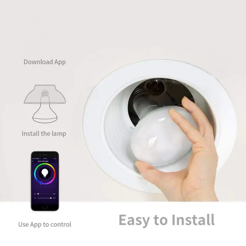 10 Вт умный WiFi светодиодный светильник RGB диммер Интеллектуальный светильник E27/E26/B22 Автоматизация работы с Умной жизнью Tuya для Alexa Google Home