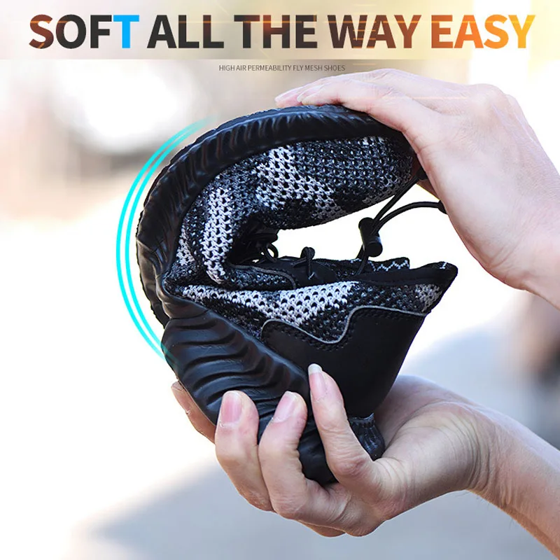 Рабочая обувь мужская защитная проколов кроссовки мужские безопасности Сталь