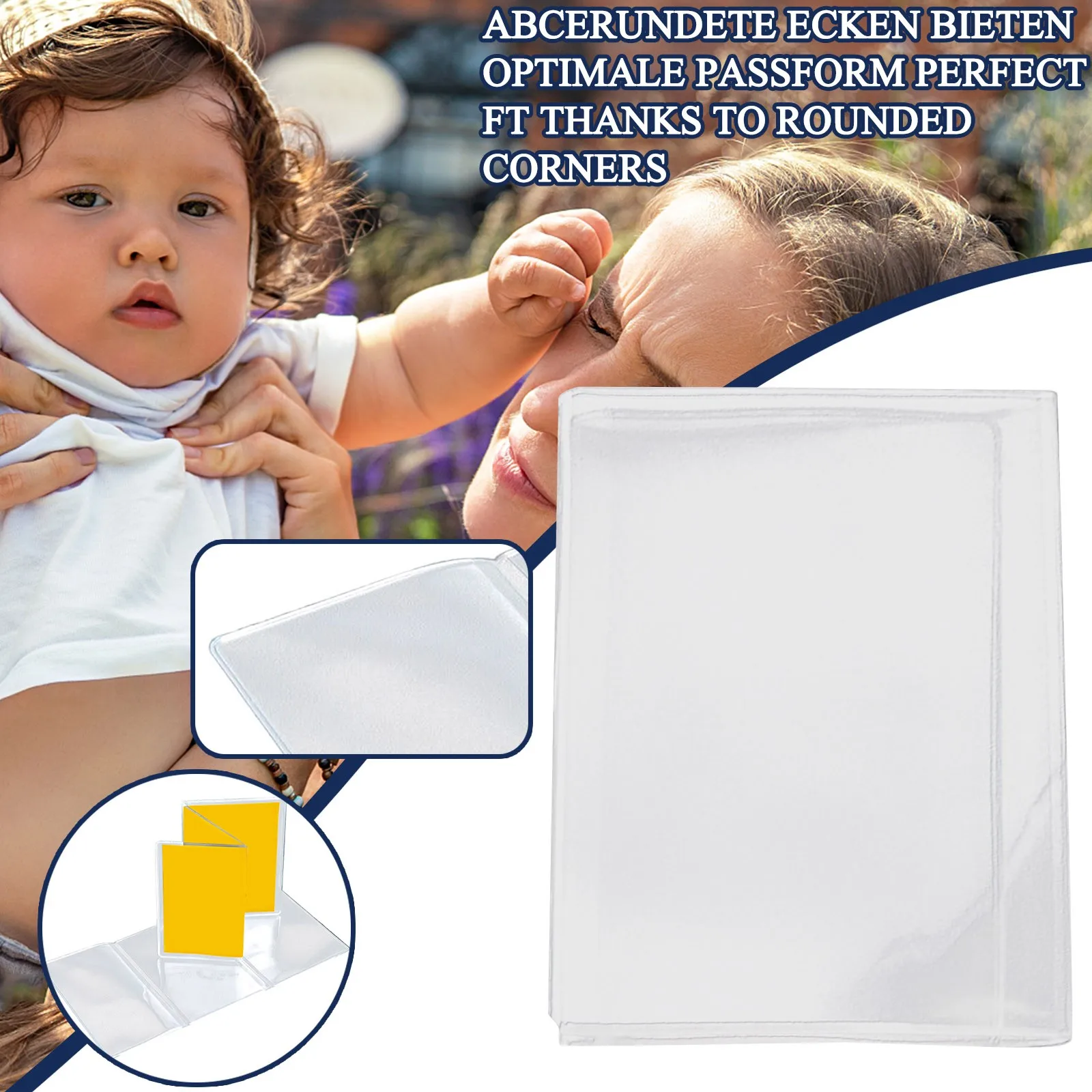 

3-layer Foldable Vaccination Certificate Cover Card Holder Certificate Protective Cover Storage Bag Organizer, impfpass hlle