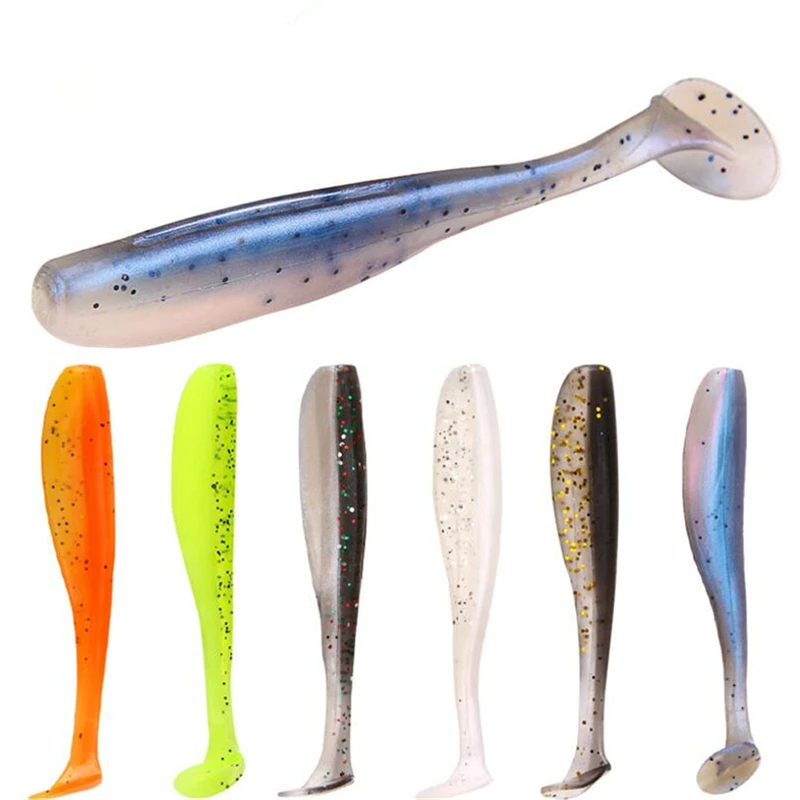 Новая мягкая приманка 6 цветов два цвета Т-образный хвост 1 9 г 5 см цветной мешок 20 |