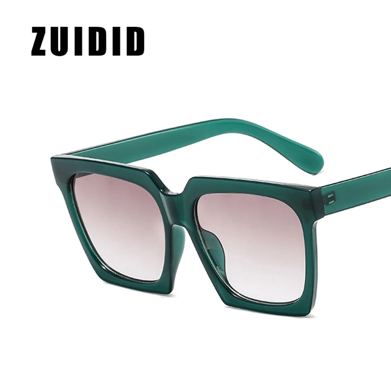 

Fashion Big Frame Cat Eye Sunglasses Women Square Sun Glasses Ladies Versatile Jelly Green Eyewear Luxury Brand Female Traveling