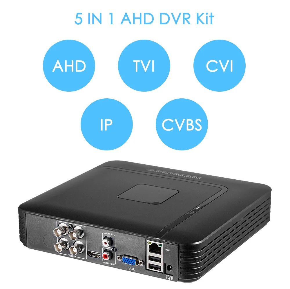 FUERS 4CH система видеонаблюдения 720P AHD IP камера для помещений безопасности DVR