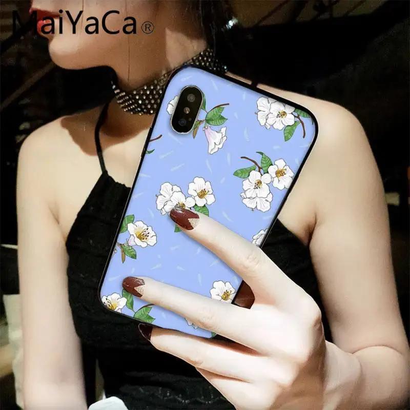 

MaiYaCa Fashion Floral Luxury Unique Phone Cover for iPhone 12 8 7 6 6S Plus X XS MAX 5 5S SE XR 11 12 pro promax