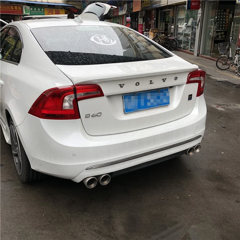 Спойлер для Volvo S60 спойлер из АБС материала заднего крыла автомобиля задний
