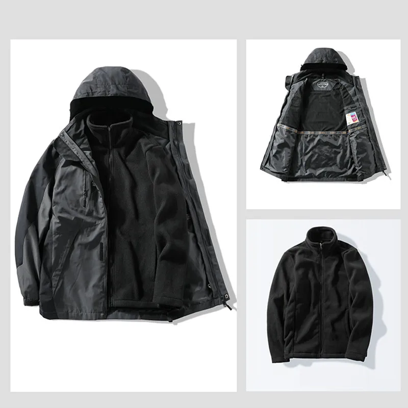 Уличная зимняя теплая куртка для мужчин и женщин 8XL многоцветная с подкладкой