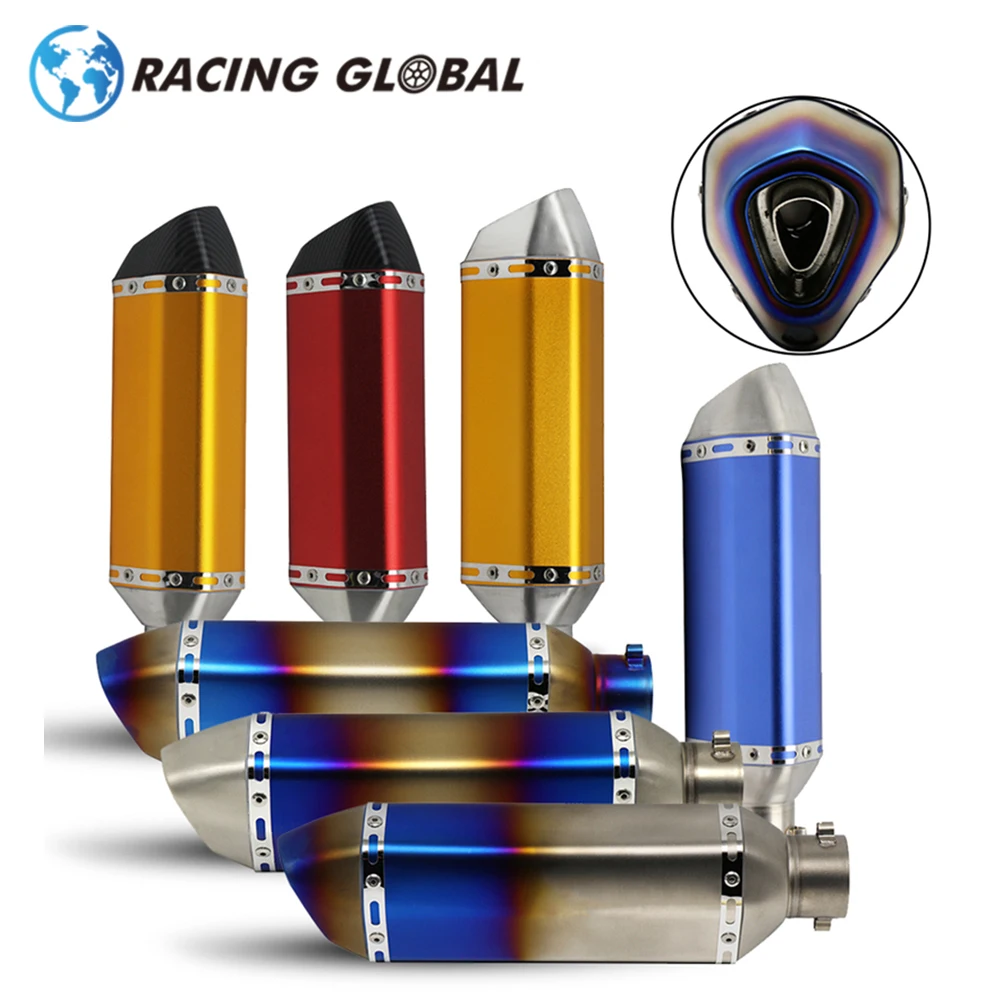 

ALCON-Racing Motorcycle 35-51mm Universal Exhaust Muffler Pipe Scooter Dirt Pit Bike Tube DB Killer For AK Yoshimura
