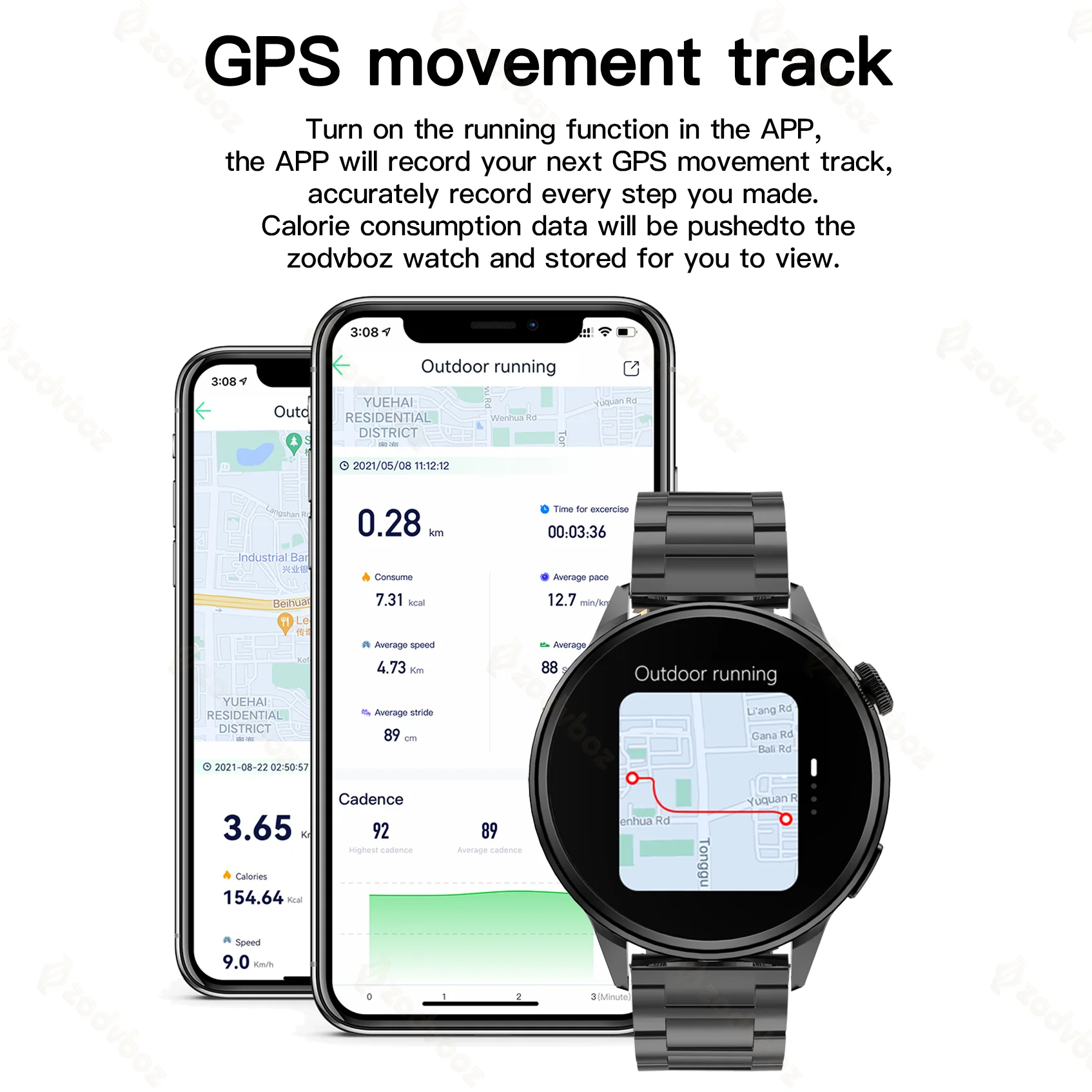 2022 NFC Smart Watch Men GPS Movement Track Sport Watches Women Wireless Charging Bluetooth Call ECG Smartwatch Support Hebrew |