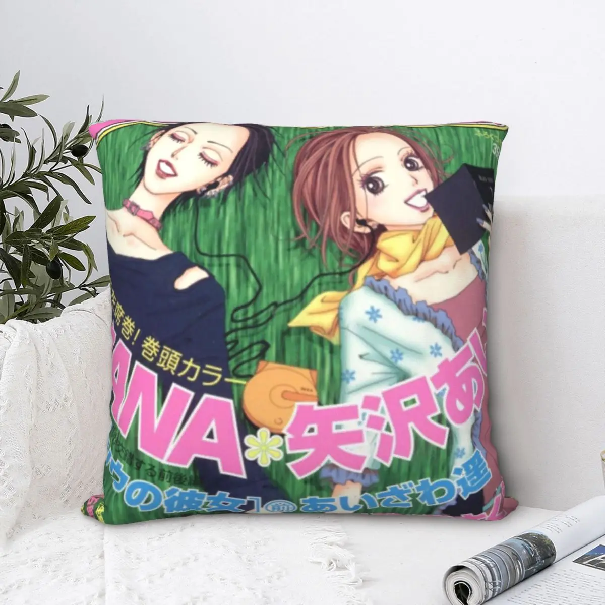 

Vintage Square Pillowcase Cushion Cover funny Zipper Home Decorative for Home Nordic 45*45cm