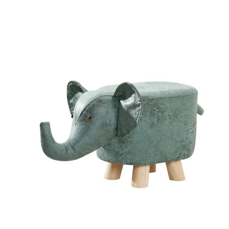 

Otomana de almacenamiento con forma de Animal, cojín acolchado, reposapiés, taburete, asiento de descanso, EE. UU./REINO CD