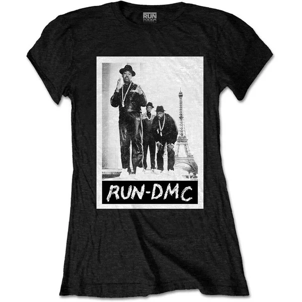 

Ladies Run DMC Eiffel Tower Rap Official Tee T-Shirt Womens Girls