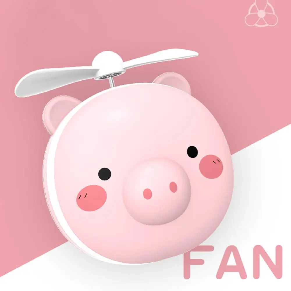 

Розовый мини-платье с изображением милой свинки для мальчиков головы Форма заполнить светильник светодиодный Зеркало вентилятор USB Портат...