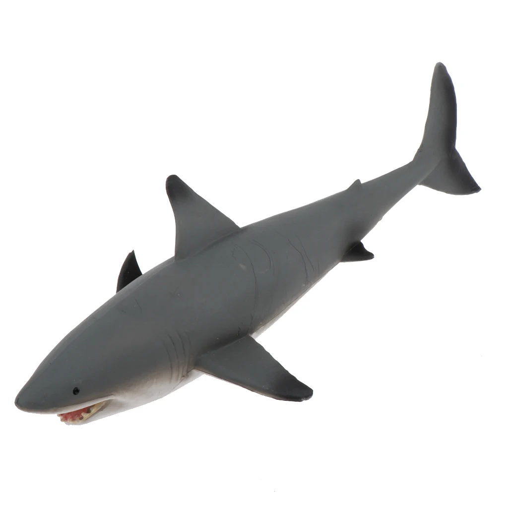 

7.3 inch Realistic Animal Figurine Carcharias Shark Figures, Early Learning Simulation Animal Science Toys for Kids Toddlers