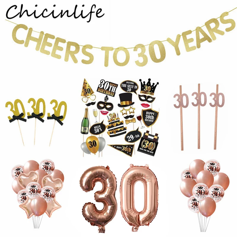 Chicinlife 30 й фотографический шар для кексов реквизит фотографий баннер из соломы