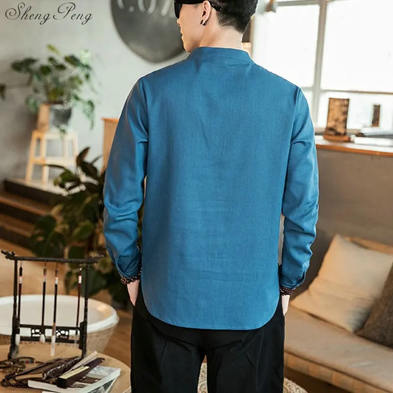 Традиционная китайская модель мужской китайский костюм Тан Мужская