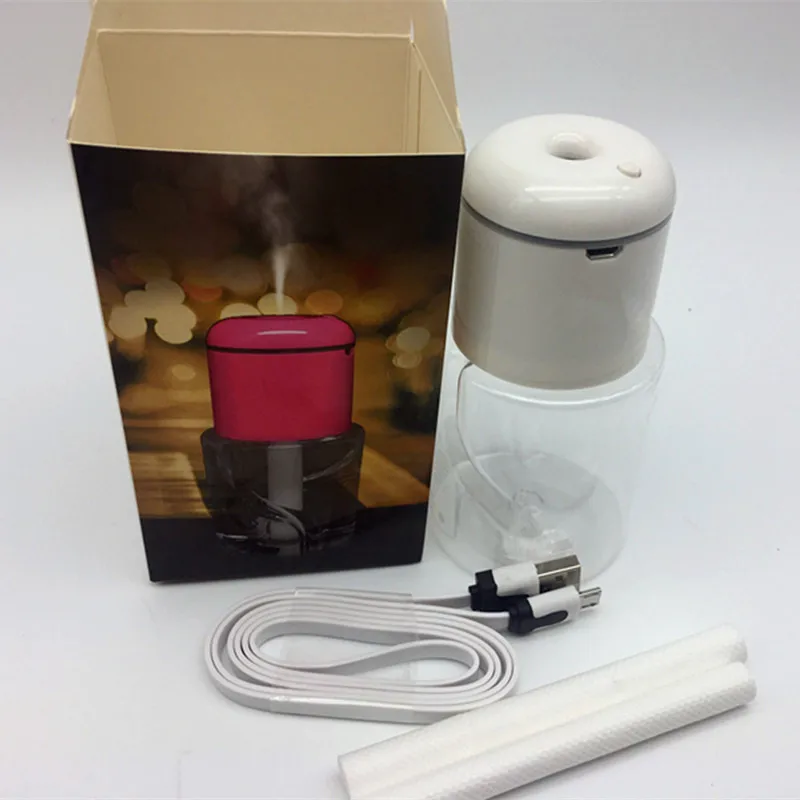 

ELOOLE USB Portable Air Humidifier Mini Bottle Aroma Diffuser LED Light Car Mist Maker For Home Office Humidification