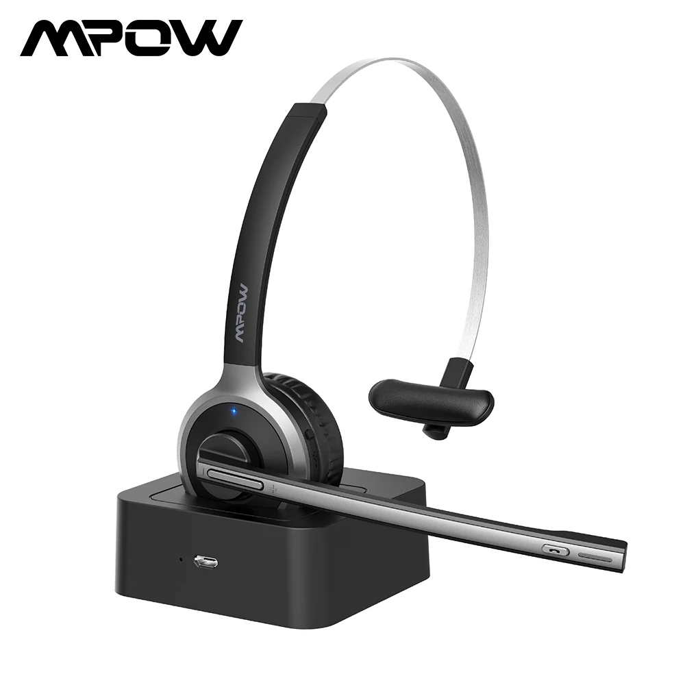 Mpow M5 Pro беспроводные наушники Bluetooth накладные Krystal прозрачные с шумоподавлением