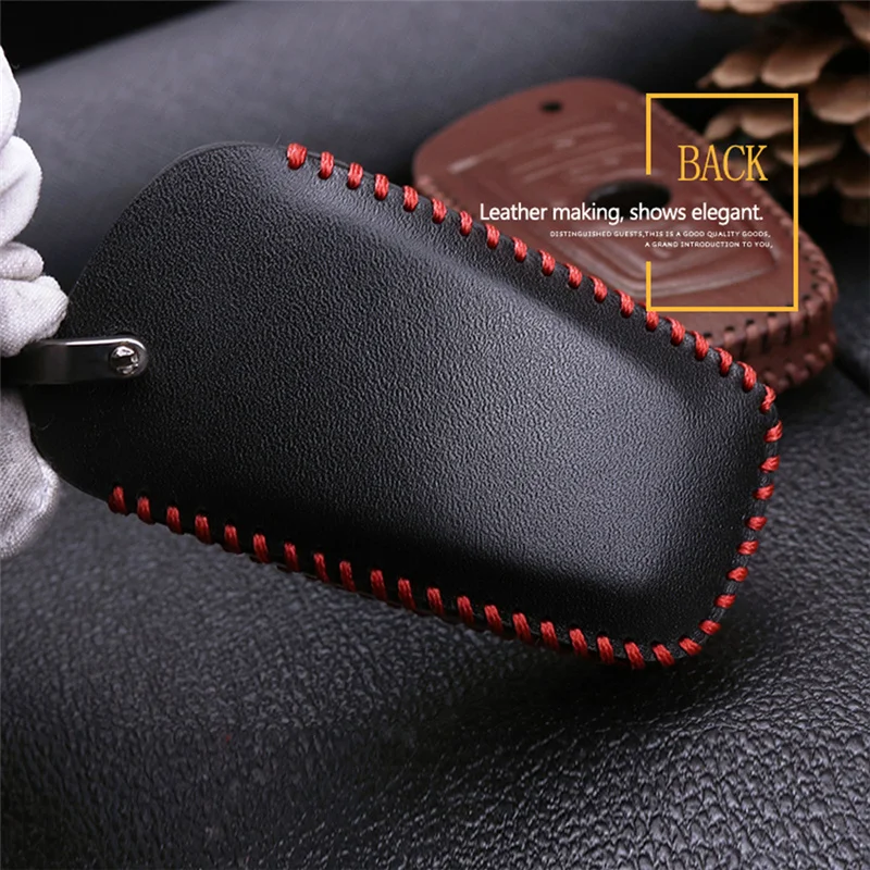 Кожаный Автомобильный Брелок с защитный чехол для ключа BMW 520 525 F30 F10 F18 118i 320i 1 3 5 7