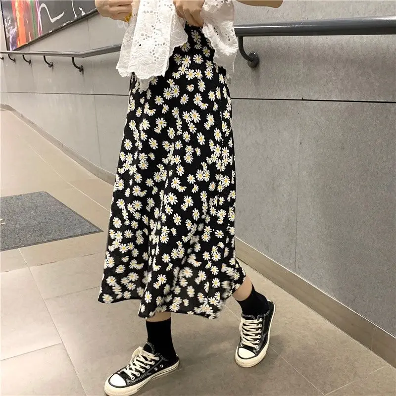 

Summer High Waist A- line Skirt Women