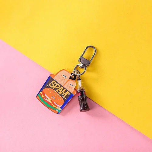 2019 Мини милые смолы Моделирование питания брелки для ключей Сумки автомобильный