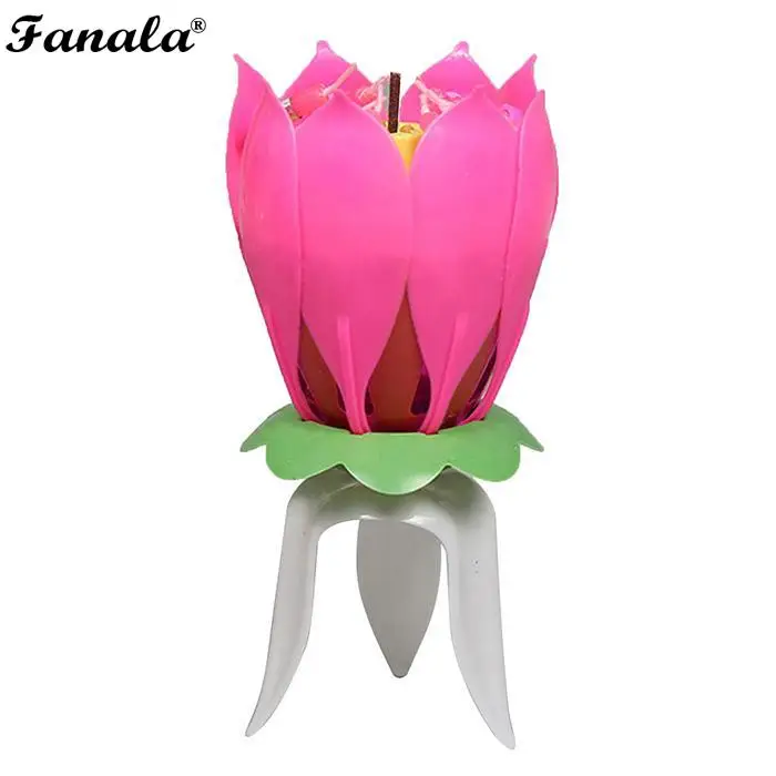 День рождения праздник свечи для торта Music Flower тонкая работа модный Декор