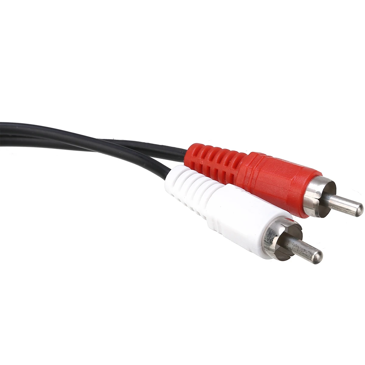 Black 3.5mm Male to 2 RCA Female Audio Mic Adapter Cable for iPhone Mini Jack Stereo Extension Line Convertor Accessories | Электроника