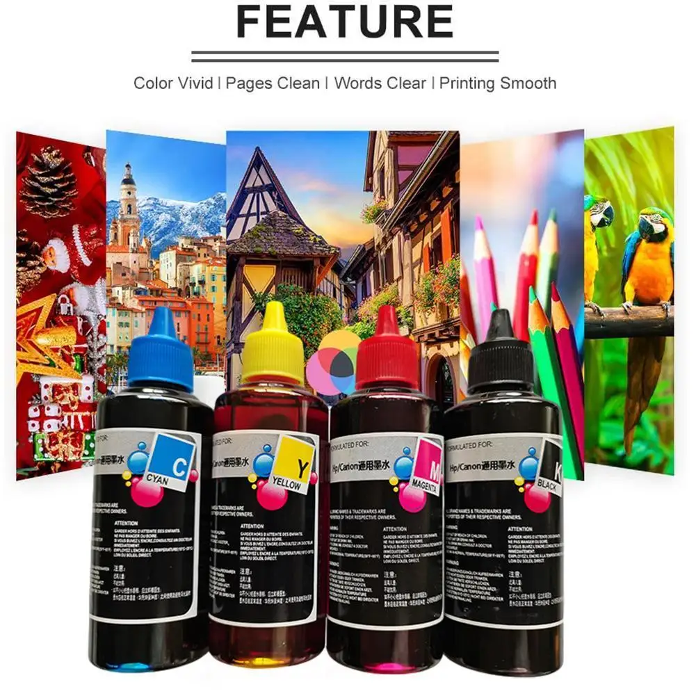 

100ml Refill Ink Kit Printer Ink For HP Universal Ink G8P4