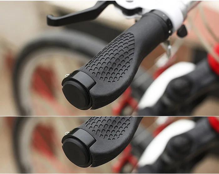Упоры для рук на руль велосипеда MTB TPR резиновая обмотка руля противоскользящая амортизирующая мягкая велосипедная ручка из алюминиевого сплава Блокировка велосипедного руля