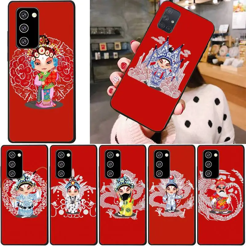 

Chinese Peking Opera Cartoon Phone Case For Samsung Note8 9 10 20 Case For Note10Pro 10lite 20ultra M20 M31 Funda Case