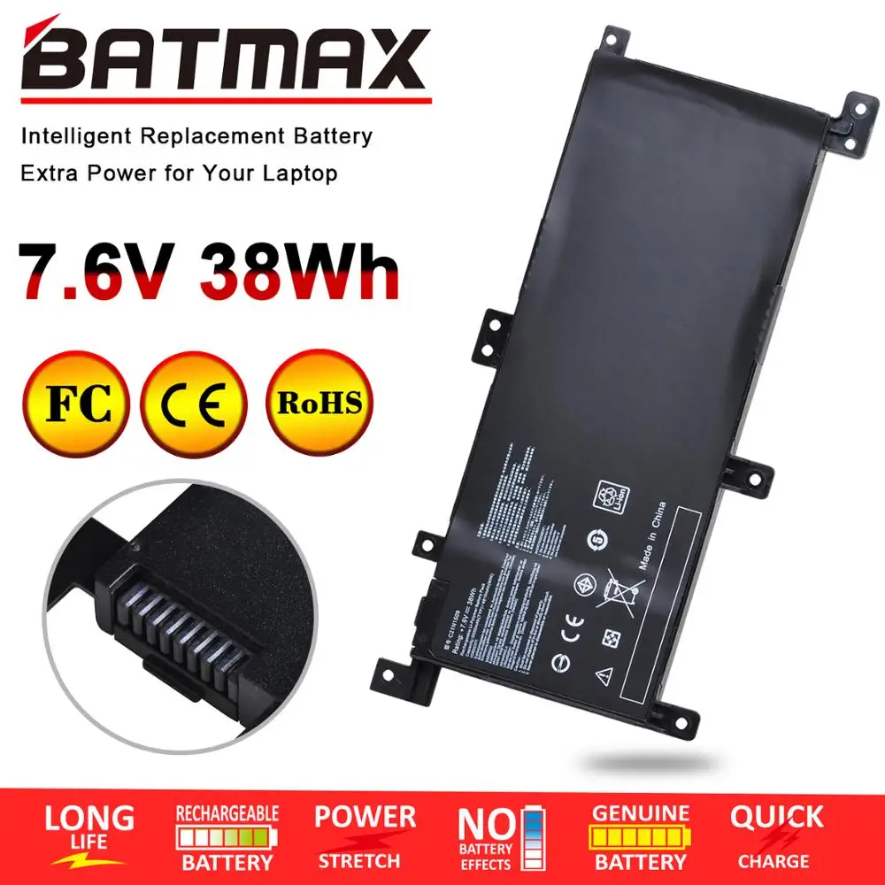 7 6 V 38Wh C21N1509 Аккумулятор для ноутбука ASUS Vivobook X556UA X556UB X556UF X556UJ X556UQ X556UQK X556UR X556UV F556U