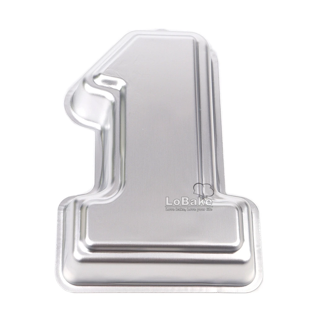 11 inches figure number 1 one shape aluminum metal cake tin pan for DIY kitchen Cake Baking Tools | Дом и сад