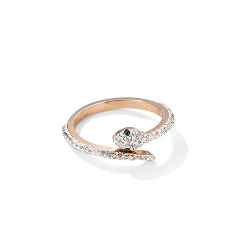 

Snakelike ring female Ins fashionable personality index ring high sense of niche design simple cold wind ring