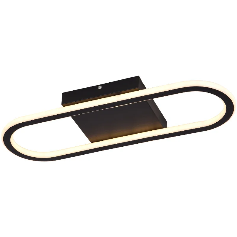 

Modern Simple Long Ceiling Lamp for Kitchen Corridor Balcony Aisle Hallway Surface Mount White Black Metal Ceiling Lights LED