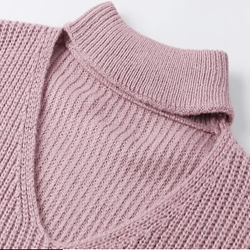 

Autumn and winter new Korean version sweater women's wear pure color knitted sweater women's Pullover round collar knit women