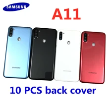 Original 10Pcs For Samsung Galaxy A11 A115 SM-A115F/D Housing Phone Panel Chassis Case Battery Back Cover Real Door Side Buttons