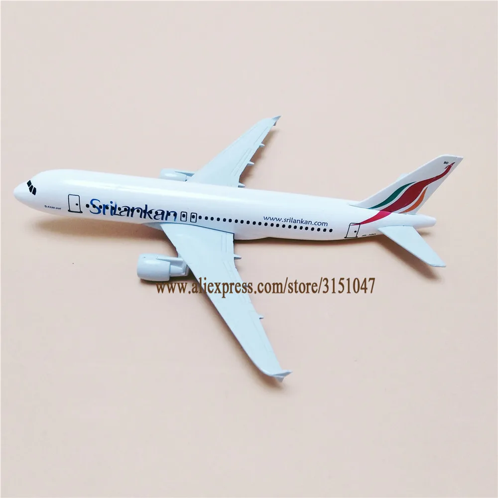 Металлическая Модель самолета 16 см модель аэроплан аэробук аэробус 320 A320 отлитый