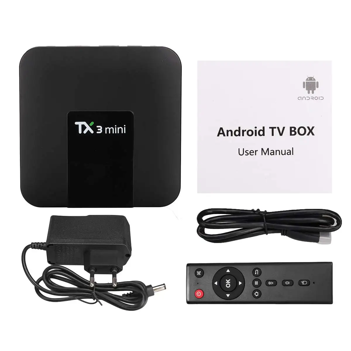 TX3 Мини Смарт ТВ-приставка Android 8 1 Amlogic S905W 4 Гб 64 2 4G WiFi 1080p 4K медиаплеер Google TX3mini |